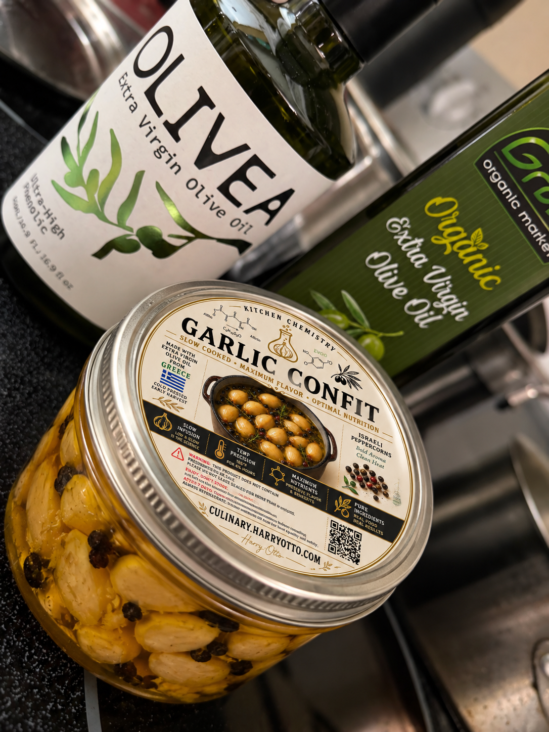 Alternate garlic confit product angle